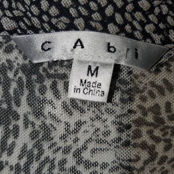 CABI Women's Sheer Button-down Blouse - Picture 6 of 6